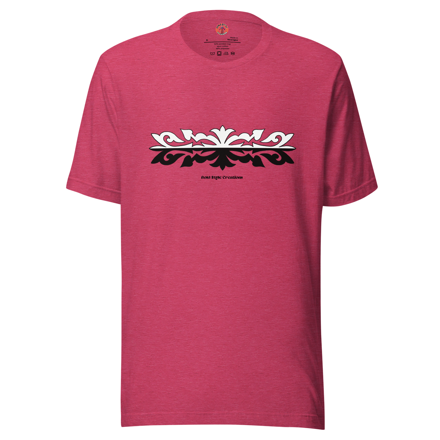 B&W Appliqué Design T-shirt