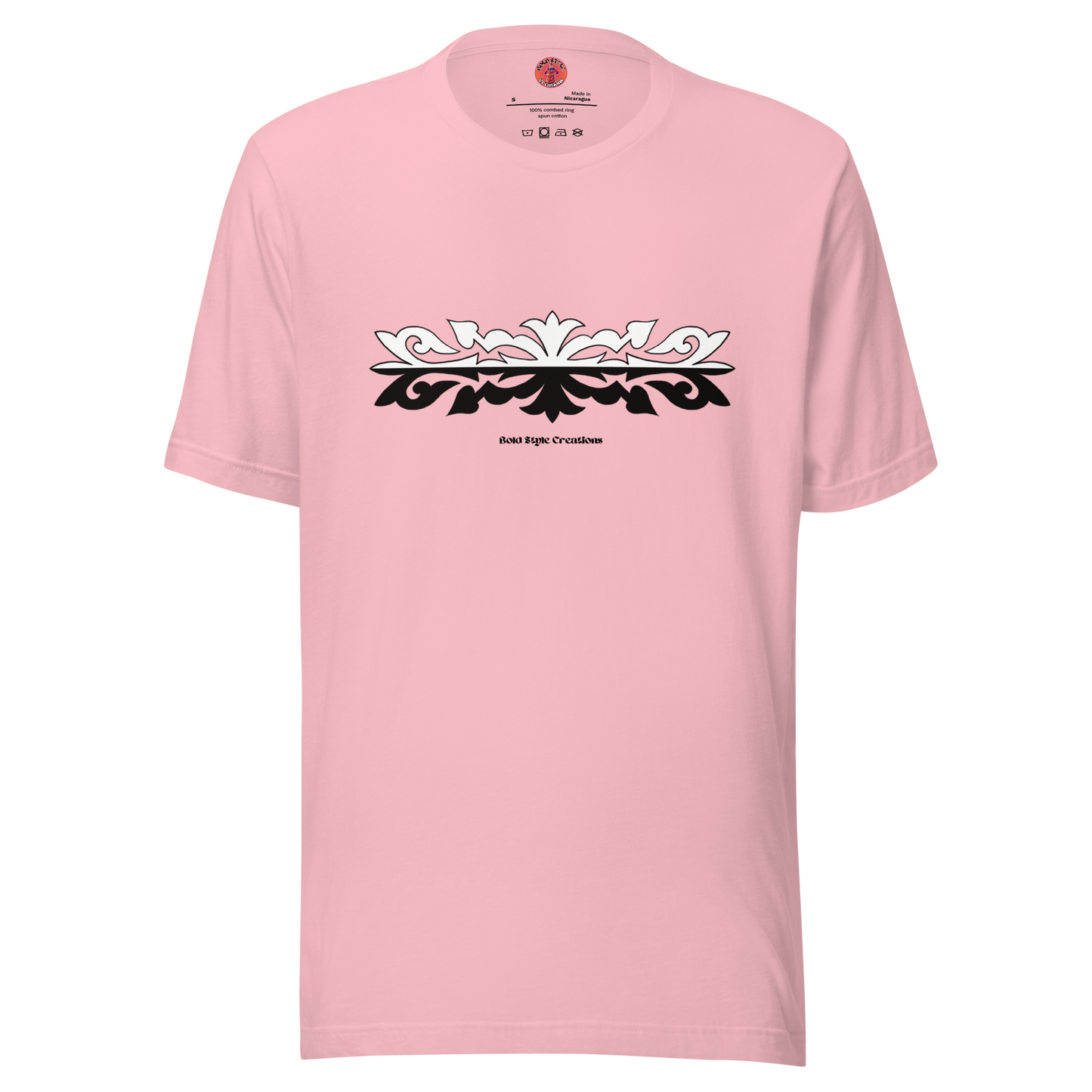 B&W Appliqué Design T-shirt