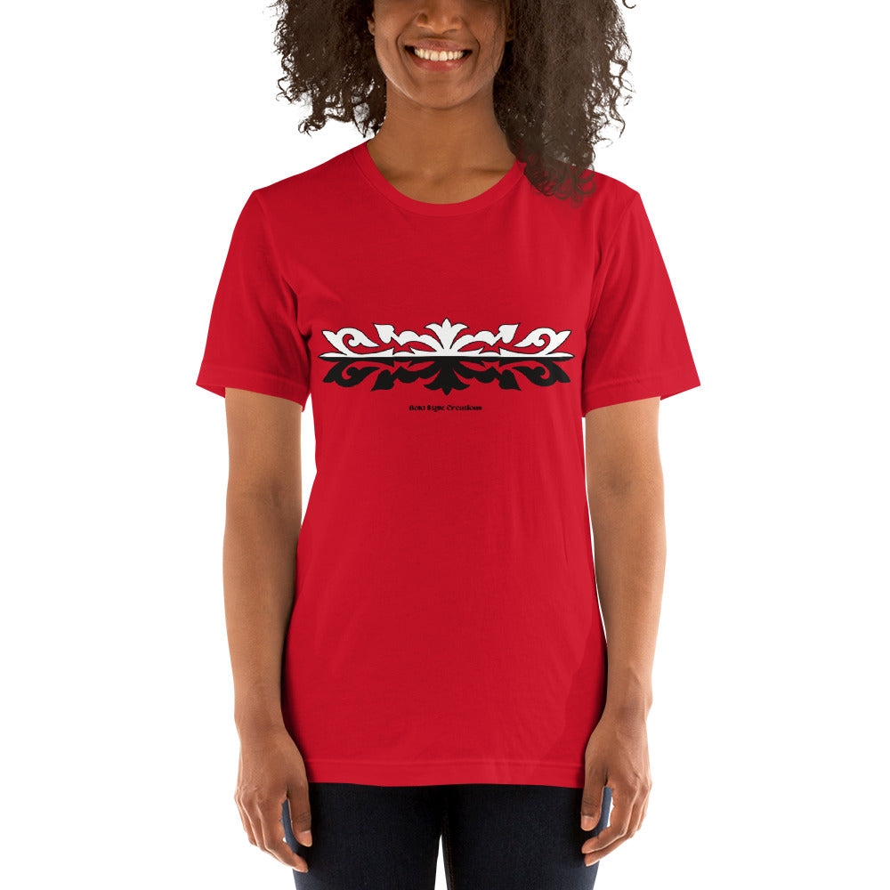 B&W Appliqué Design T-shirt