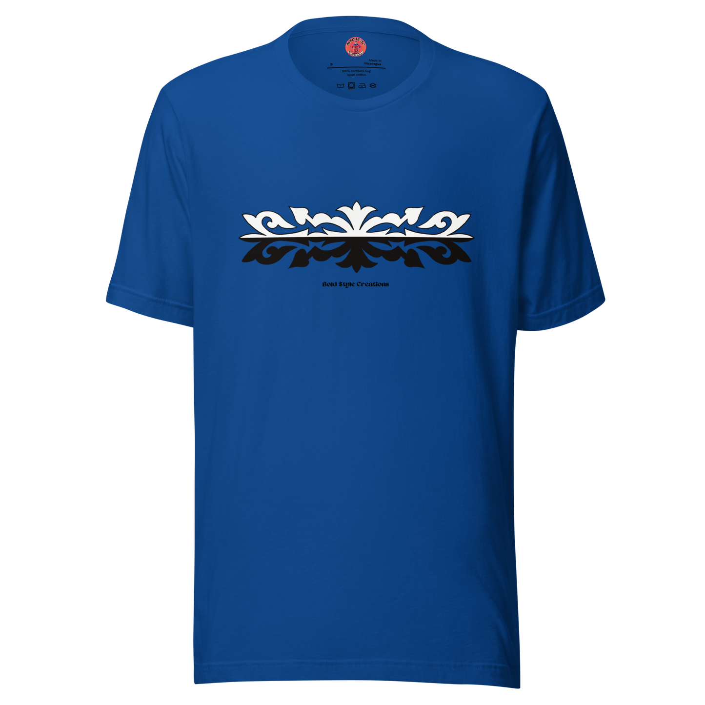 B&W Appliqué Design T-shirt