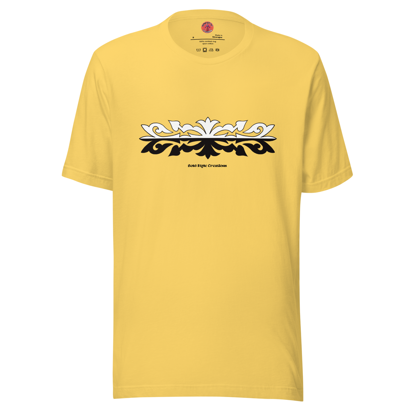 B&W Appliqué Design T-shirt